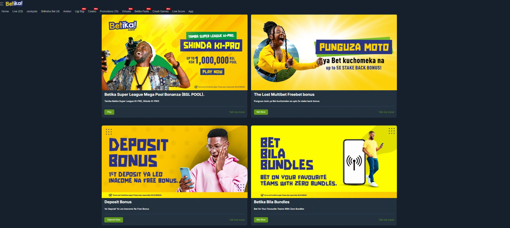Available Bonuses and Rewards for Betika Aviator Players